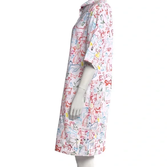 Rachel Antonoff dog print shirt dress - Picture 3 of 4